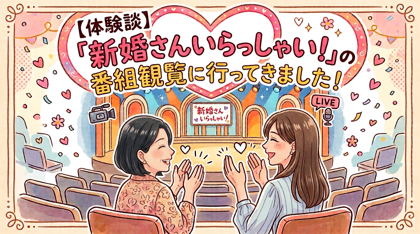 【体験談】「新婚さんいらっしゃい！」の番組観覧に行っきました！